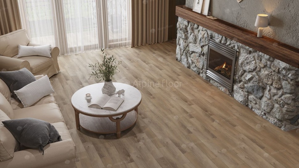 Виниловая плитка "Alpine Floor" Parquet LVT Дуб Синистра (590*118*2,5 мм) — купить в Обнинске