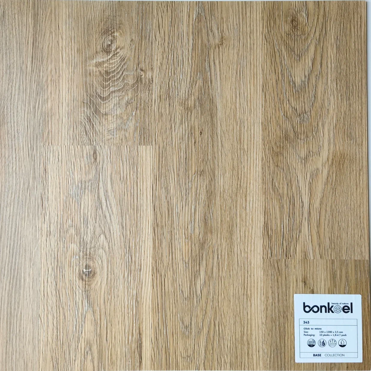 Плитка ПВХ "Bonkeel" Base New 343 (1220*150*3,5 мм) — купить в Обнинске