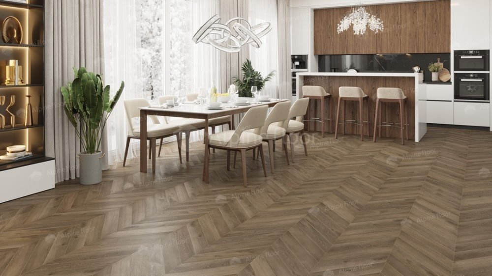 LVT плитка "Alpine Floor" Дуб Насыщенный (555*127*2,5 мм) — купить в Обнинске