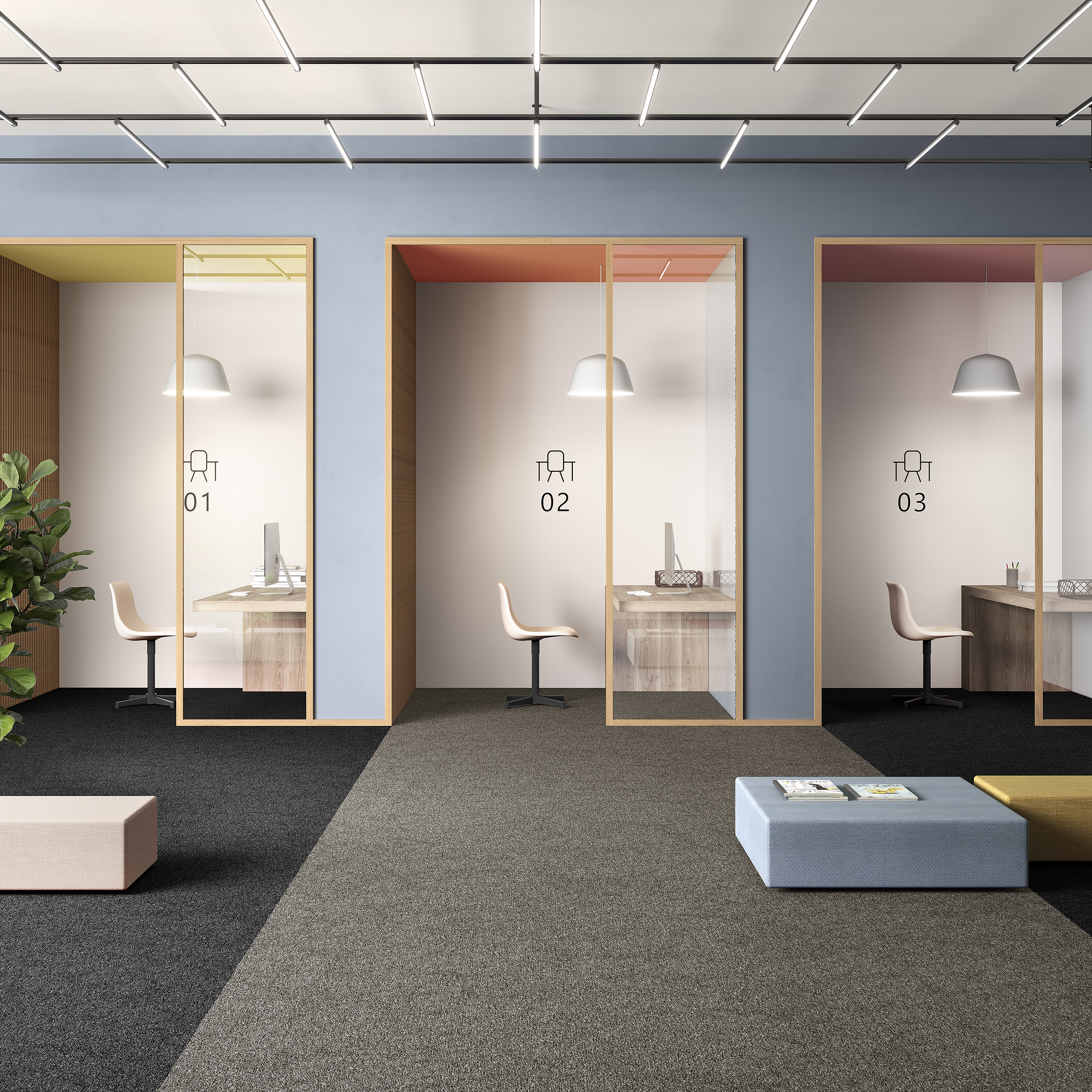 Ковровая плитка Medusa Tile 40 (500*500*5 мм) — купить в Обнинске