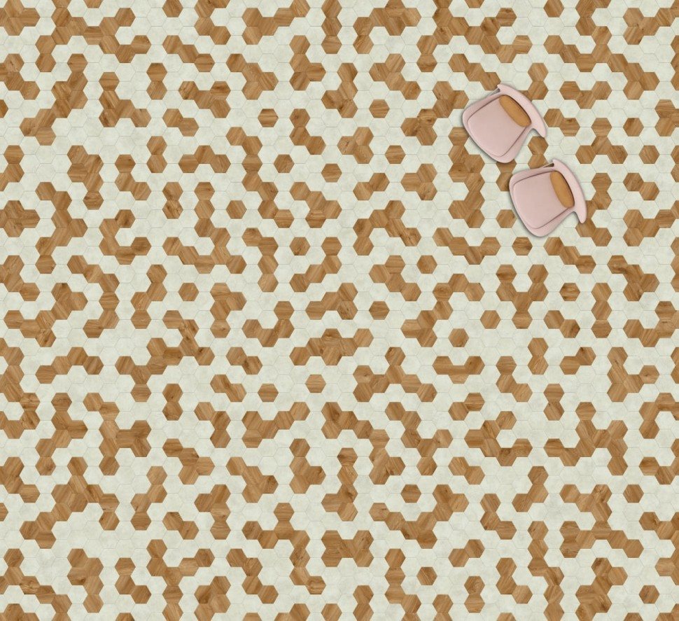 Виниловая плитка "Moduleo" Moods Hexagon 322 (226,32*196*2,5 мм) — купить в Обнинске