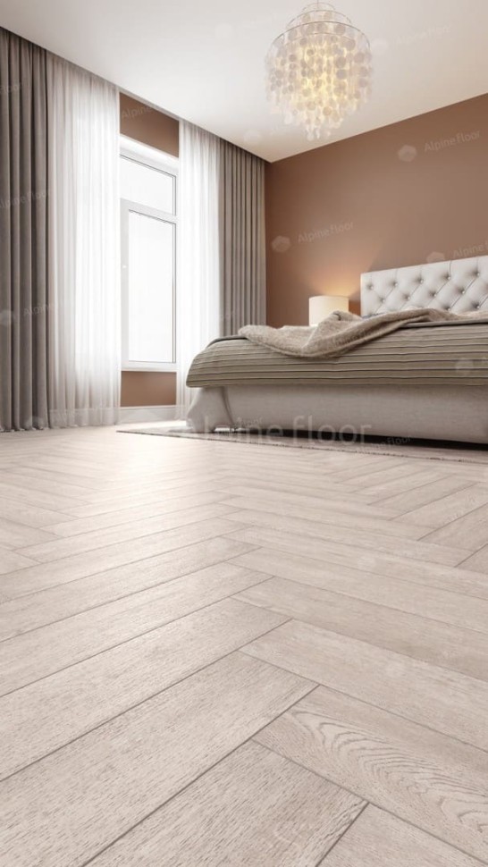 Виниловая плитка "Alpine Floor" Parquet LVT Голубой Лес (590*118*2,5 мм) — купить в Обнинске