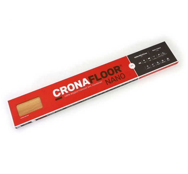 SPC ламинат "CronaFloor" Nano 4V Дуб Античный (1200*180*3,5 мм) — купить в Обнинске
