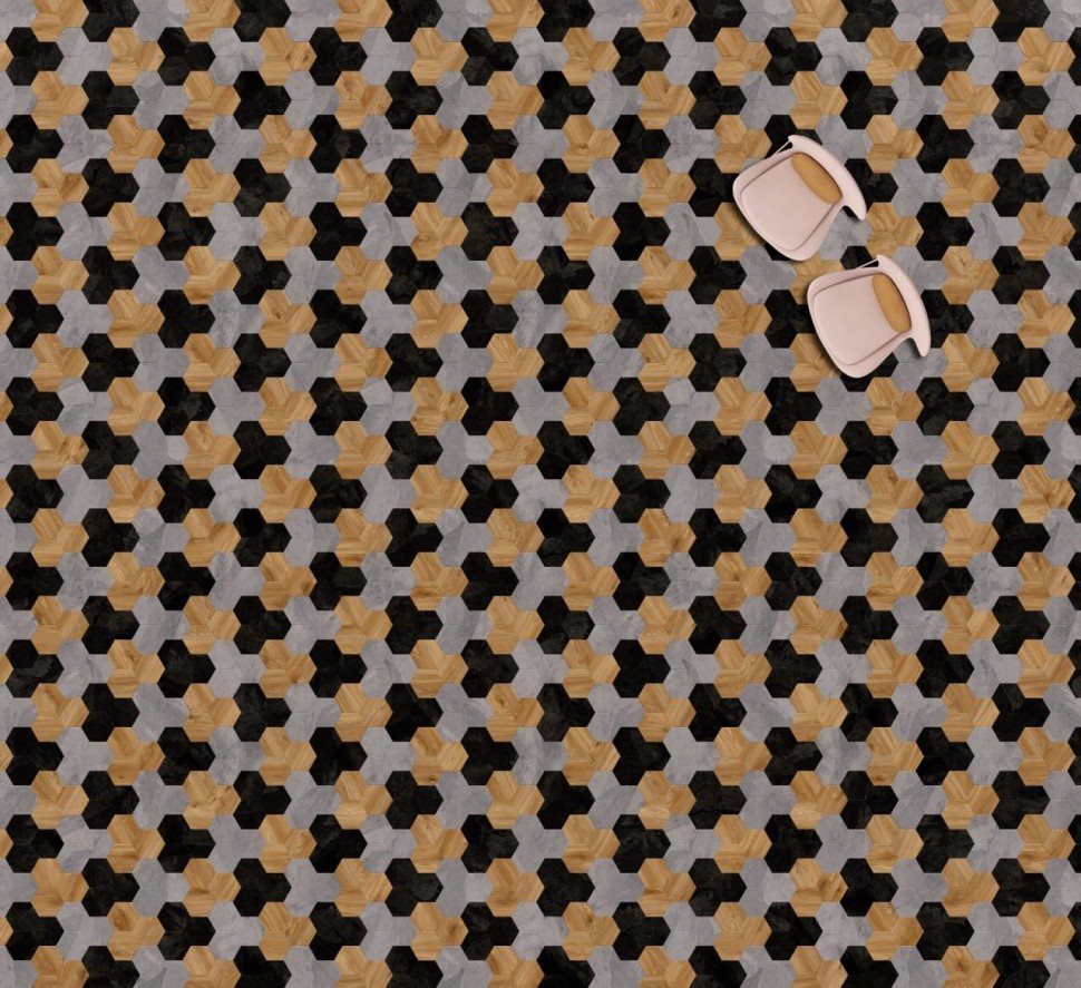 Виниловая плитка "Moduleo" Moods Hexagon 353 (226,32*196*2,5 мм) — купить в Обнинске