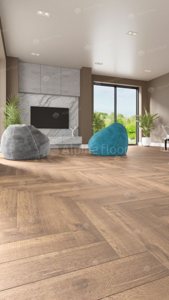 Виниловая плитка "Alpine Floor" Parquet LVT Дуб Royal (590*118*2,5 мм) — купить в Обнинске