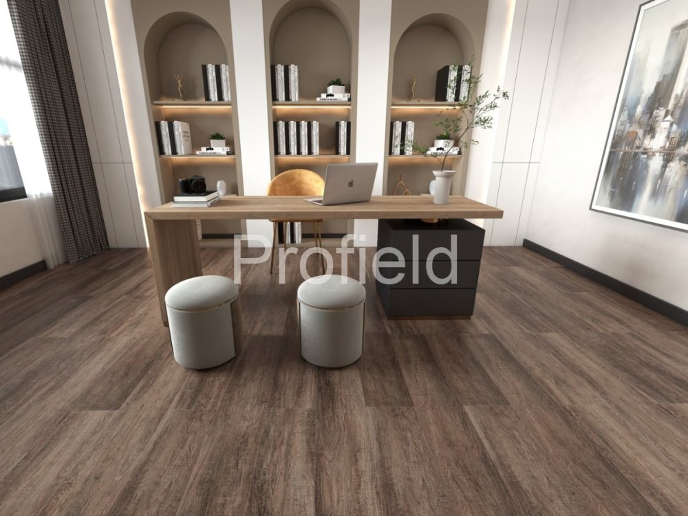 HSPC ламинат "Profield" Дуб темный (1200*228*5,5 мм) — купить в Обнинске