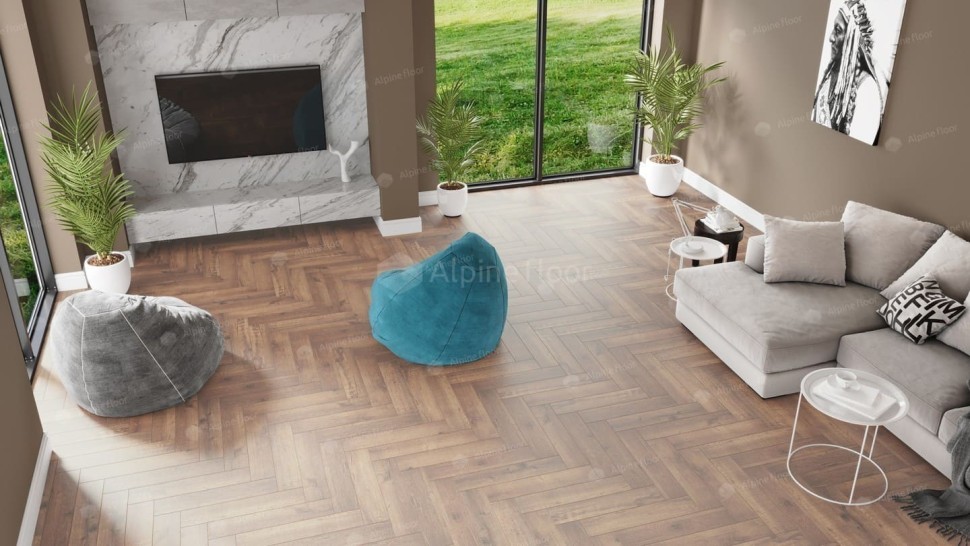 Виниловая плитка "Alpine Floor" Parquet LVT Дуб Royal (590*118*2,5 мм) — купить в Обнинске