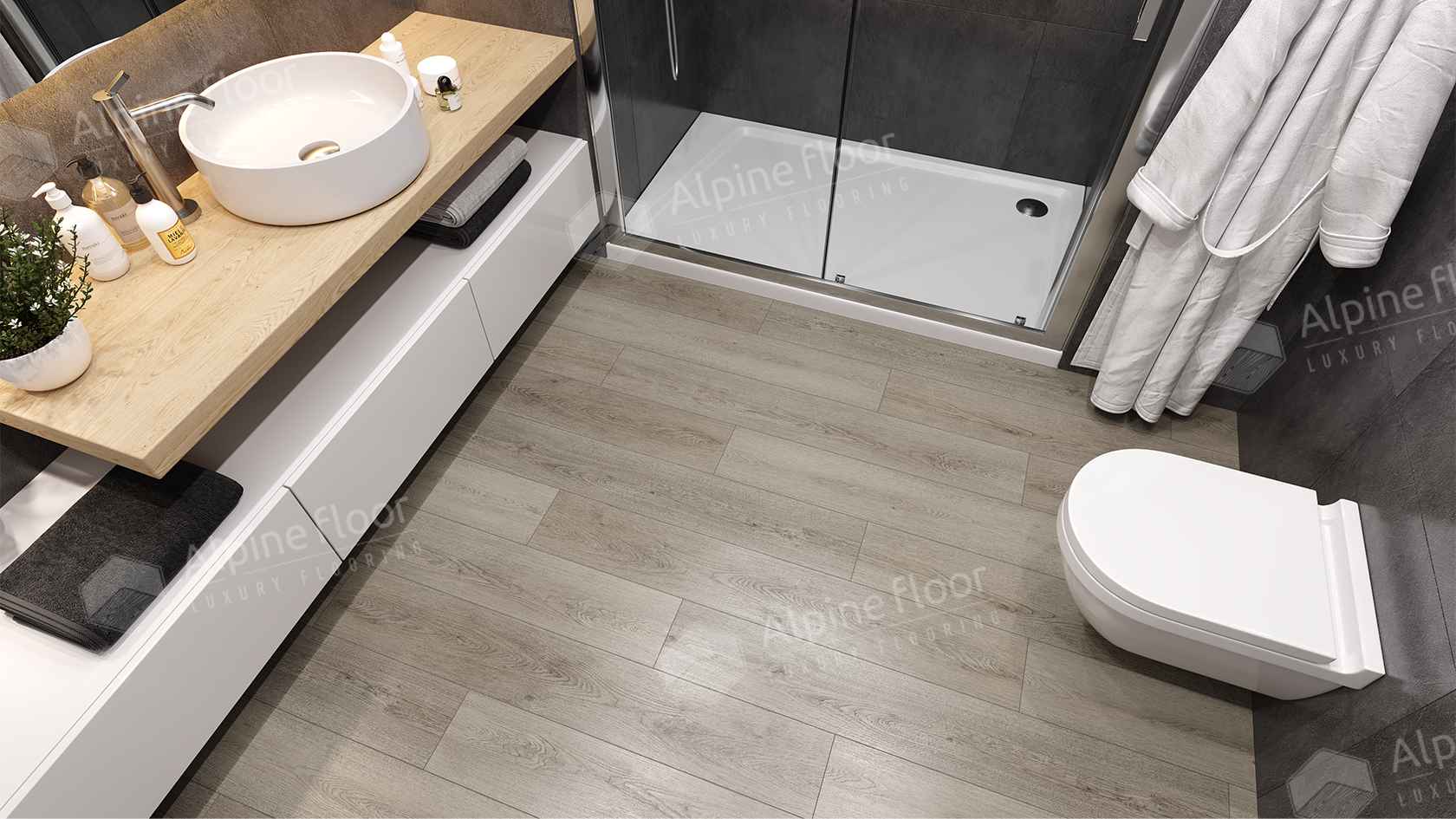 Кварцвиниловая плитка LVT "Alpine Floor" Мета (1219,2*184,15*2,5 мм) — купить в Обнинске