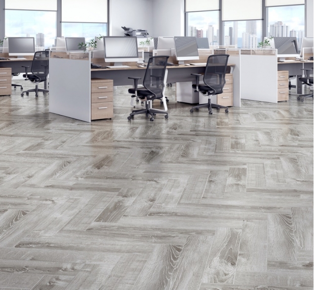 Виниловый ламинат SPC "Cronafloor" Herringbone Дуб Страсбург (640*128*4,5 мм) — купить в Обнинске