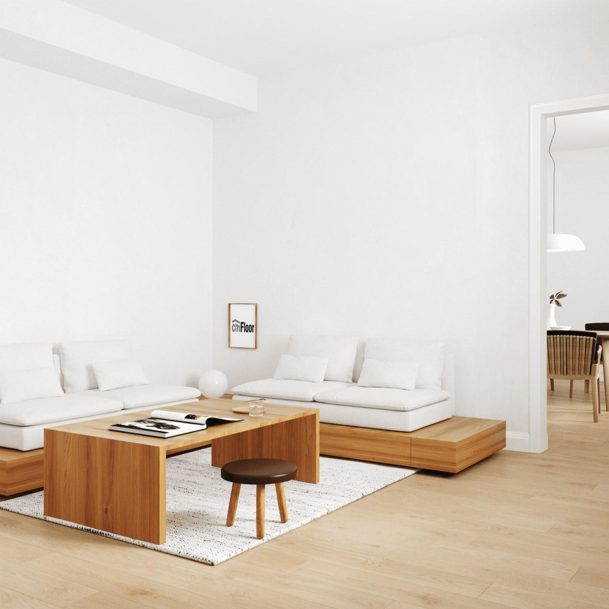 Виниловое напольное покрытие ScandiWood 19 Дуб Шампань (180*1220*5 мм) — купить в Обнинске