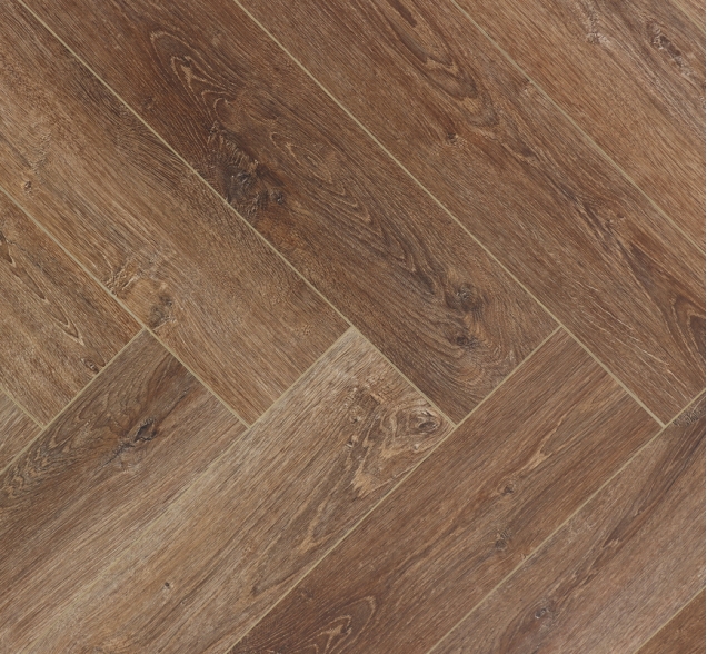 Виниловый ламинат SPC "Cronafloor" Herringbone Дуб Тулуза (640*128*4,5 мм) — купить в Обнинске