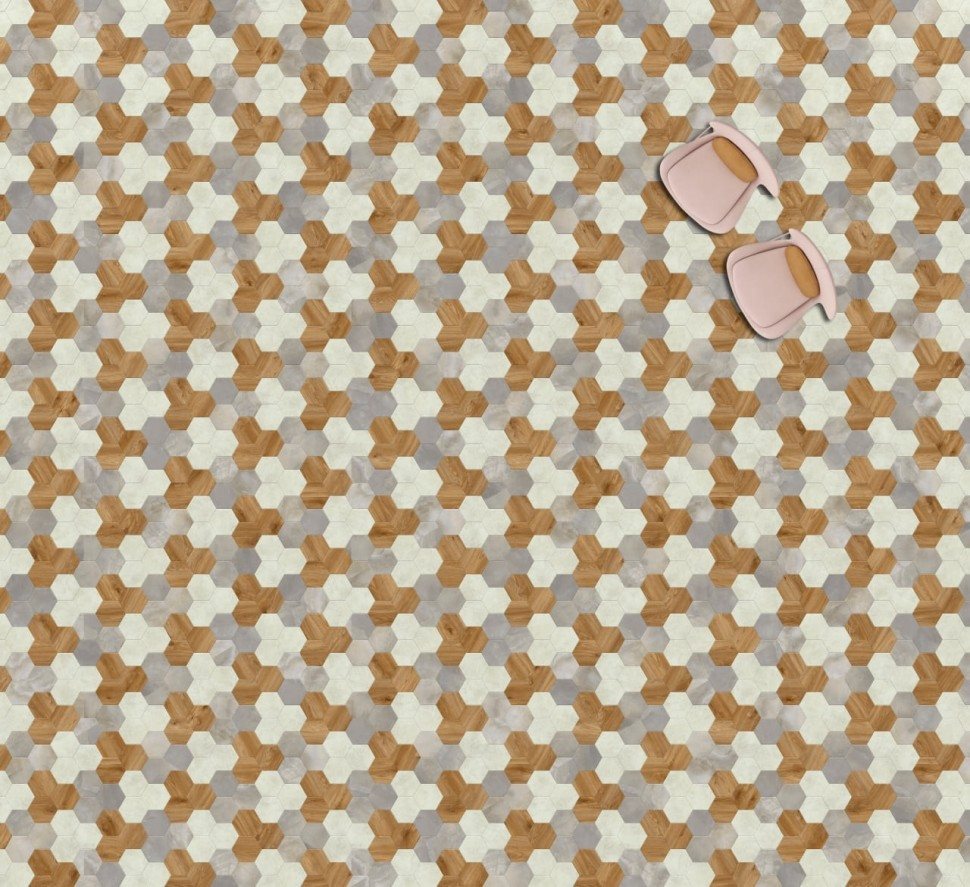 Виниловая плитка "Moduleo" Moods Hexagon 351 (226,32*196*2,5 мм) — купить в Обнинске