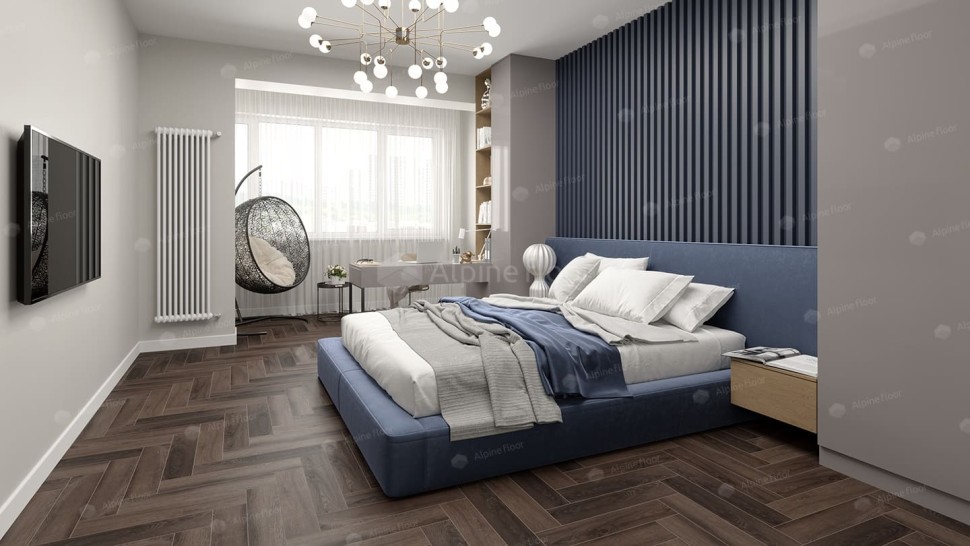 Виниловая плитка "Alpine Floor" Parquet LVT Фафнир (590*118*2,5 мм) — купить в Обнинске