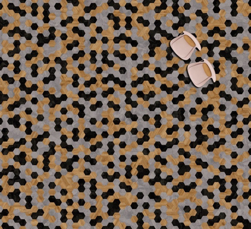 Виниловая плитка "Moduleo" Moods Hexagon 343 (226,32*196*2,5 мм) — купить в Обнинске