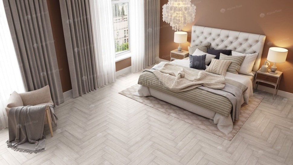 Виниловая плитка "Alpine Floor" Parquet LVT Голубой Лес (590*118*2,5 мм) — купить в Обнинске