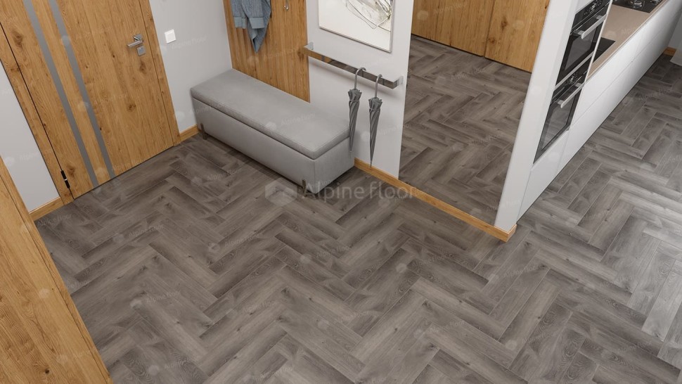 Виниловая плитка "Alpine Floor" Parquet LVT Дуб Мерга (590*118*2,5 мм) — купить в Обнинске