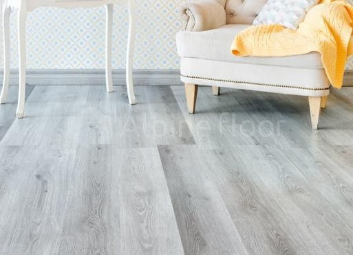 Кварцвиниловая плитка "Alpine Floor" Дуб Пепельный  (1219*184*2мм) — купить в Обнинске