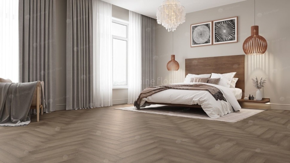 Виниловая плитка "Alpine Floor" Parquet LVT Дуб Насыщенный (590*118*2,5 мм) — купить в Обнинске
