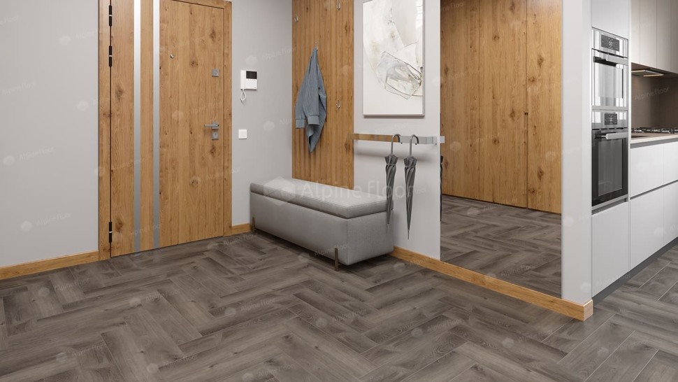 Виниловая плитка "Alpine Floor" Parquet LVT Дуб Мерга (590*118*2,5 мм) — купить в Обнинске