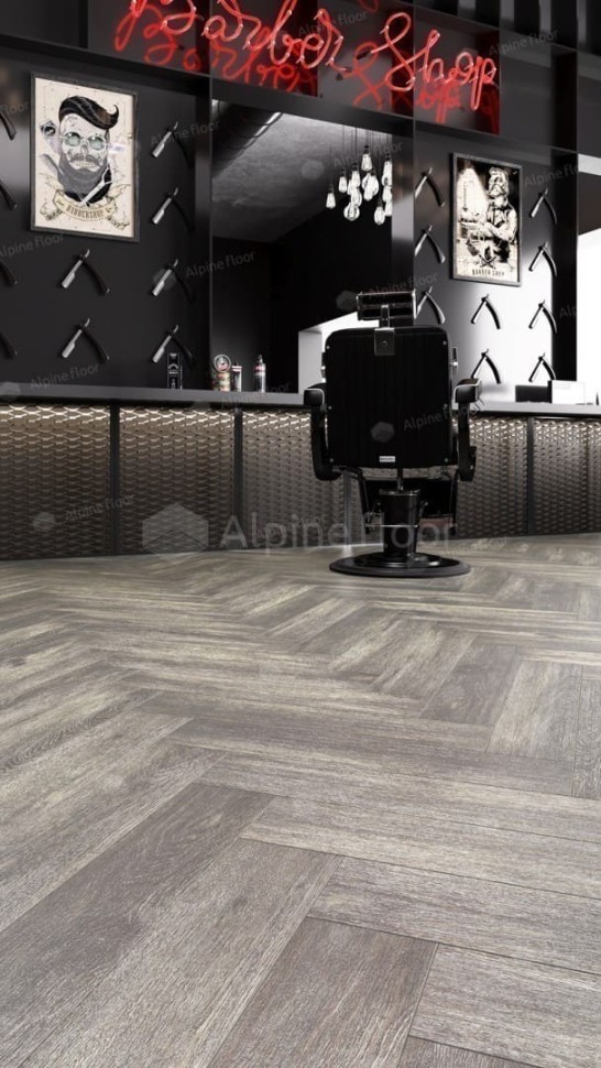 Виниловая плитка "Alpine Floor" Parquet LVT Венге Грей (590*118*2,5 мм) — купить в Обнинске