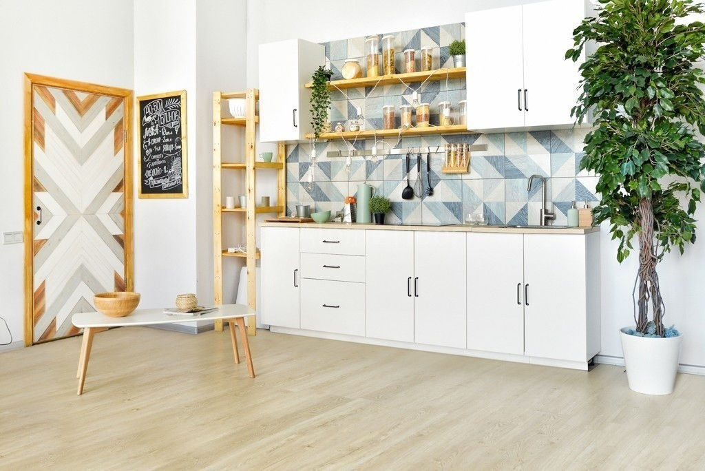 Замковая ПВХ плитка Секвойя Медовая  (1219*184*3,2мм) — купить в Обнинске