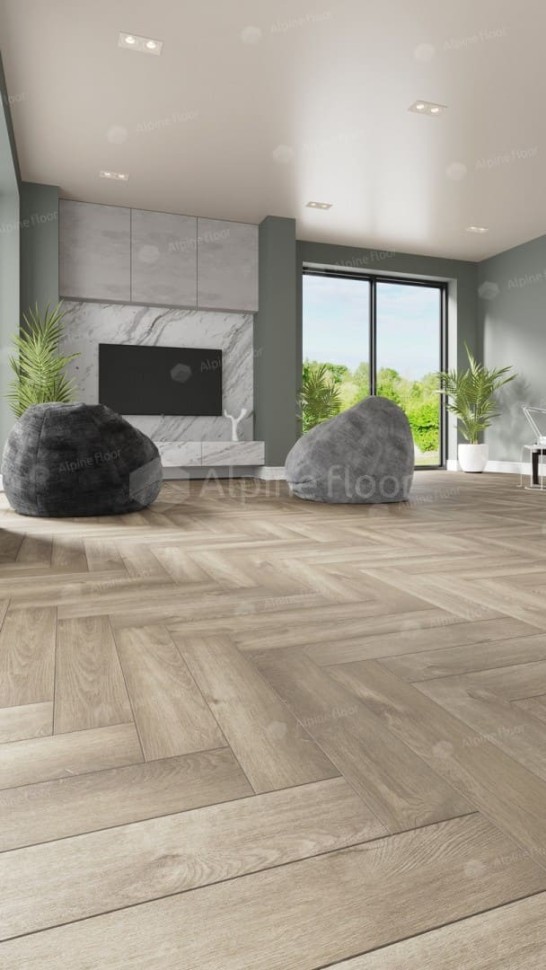 Виниловая плитка "Alpine Floor" Parquet LVT Дуб Натуральный Отбеленный (590*118*2,5 мм) — купить в Обнинске