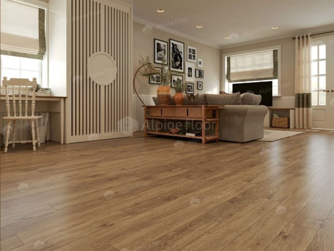 SPC Ламинат "Alpine Floor" Grand Sequoia Village Макадамия (1220*125*4 мм) — купить в Обнинске