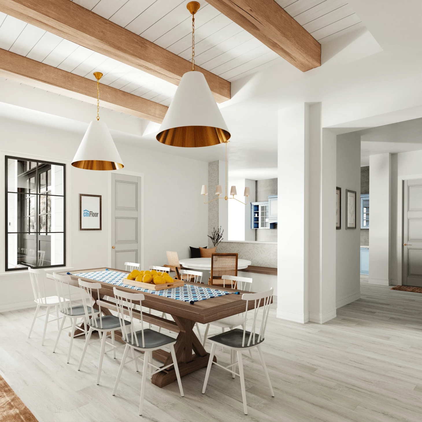 SPC плитка для пола Дуб Ледяной (1220*180*4 мм) — купить в Обнинске