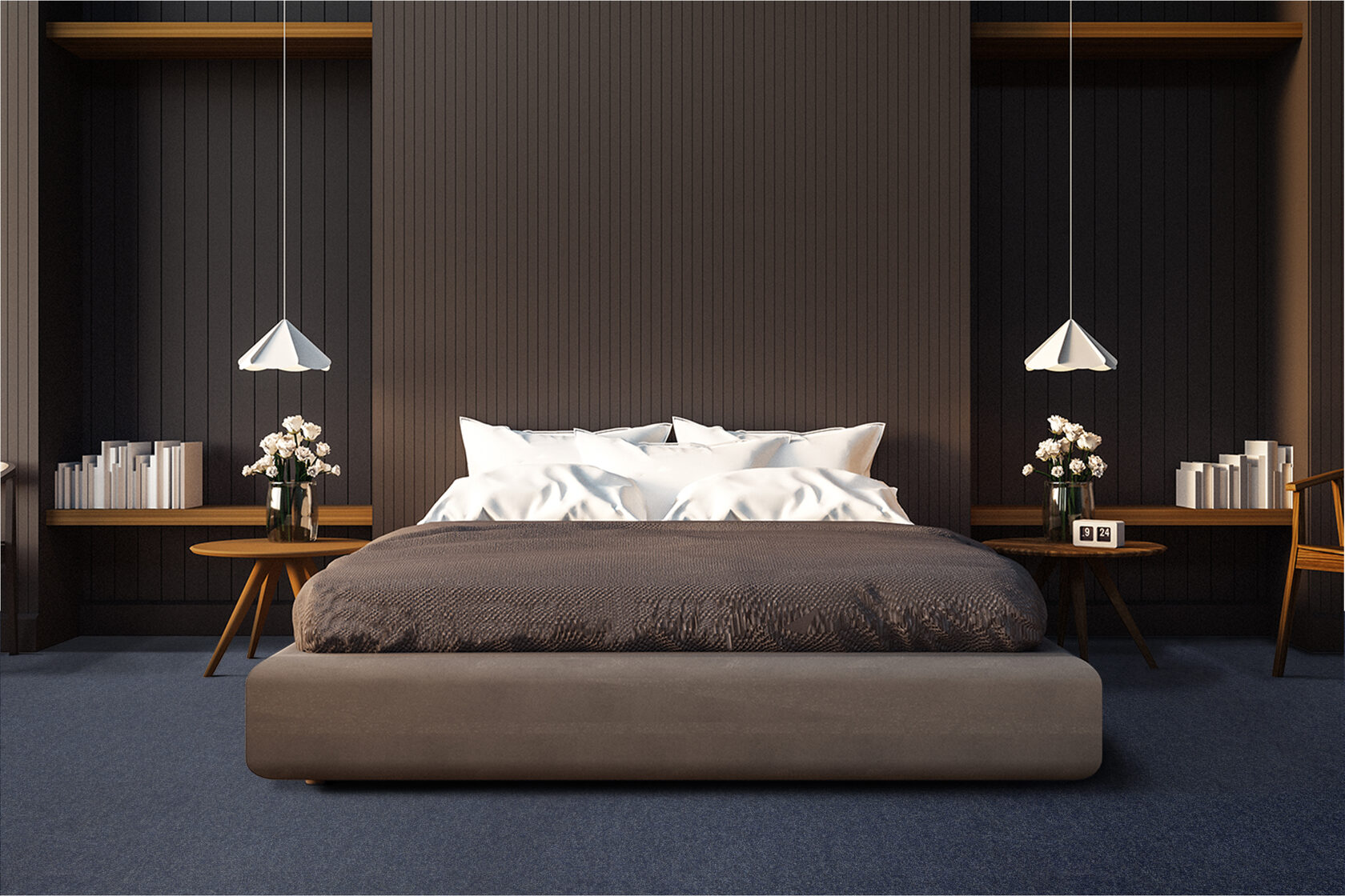 Ковровое покрытие "Bonkeel" Color Rib Blue Bottle 78 (ширина 1м/3м/4м) — купить в Обнинске