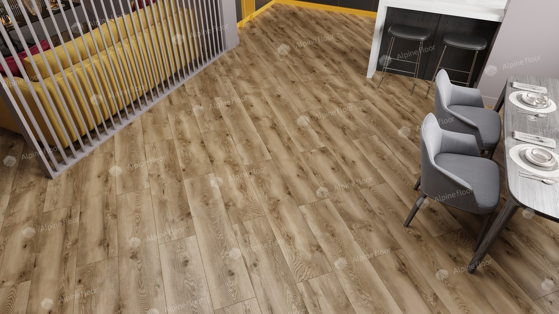 Ламинат "Alpine Floor" Дуб Комо (1285*280*8 мм) — купить в Обнинске