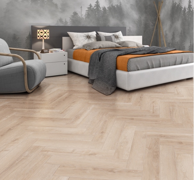 Виниловый ламинат SPC "Cronafloor" Herringbone Дуб Дижон (640*128*4,5 мм) — купить в Обнинске