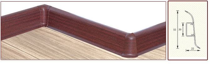 Плинтус "Идеал" пластиковый Комфорт Клен (2500*22*55 мм) — купить в Обнинске