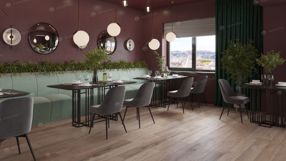 SPC Ламинат "Alpine Floor" Дуб персиковый (1220*183*8 мм) — купить в Обнинске