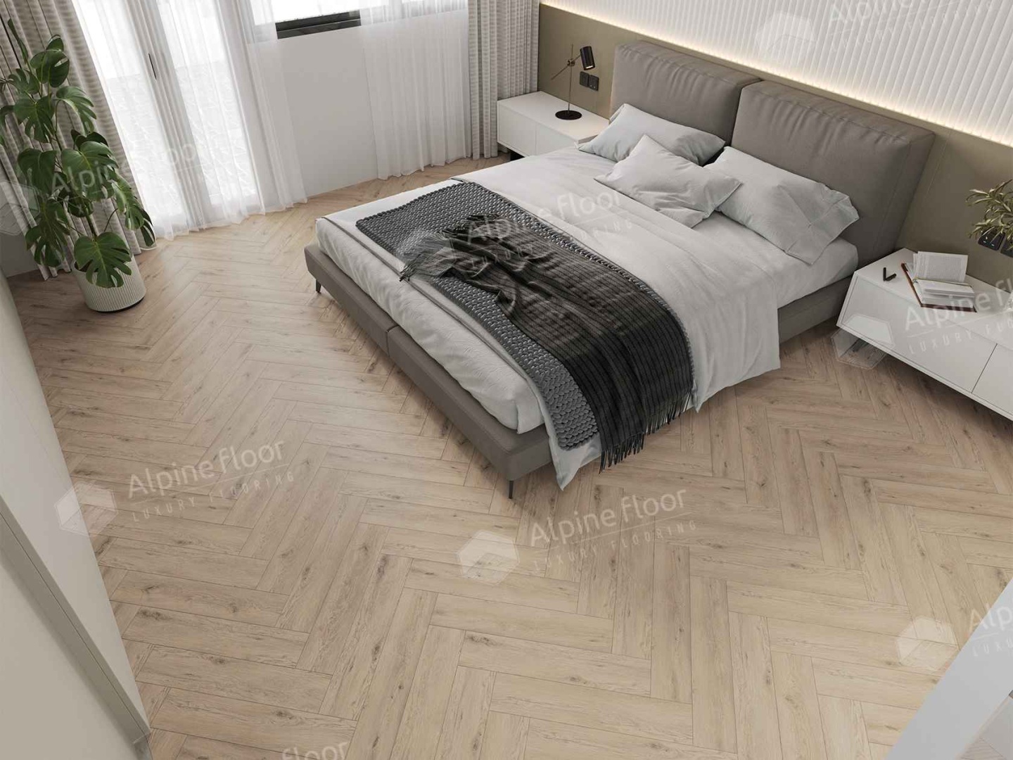 Кварцвиниловая плитка LVT "Alpine Floor" Дуб Алиот (590*118*2,5 мм) — купить в Обнинске