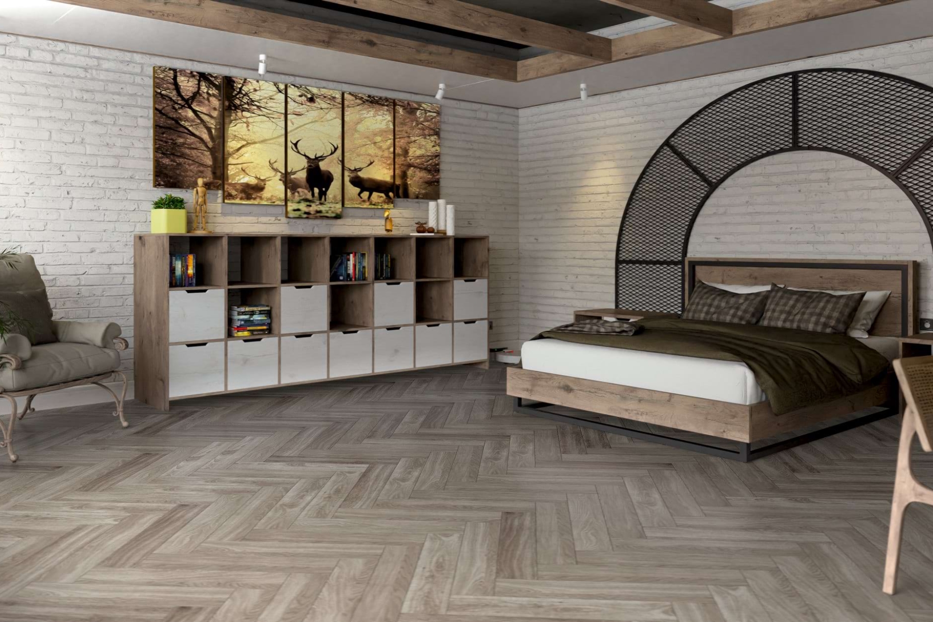 Инженерный паркет «Damy Floor» Скандинавский (укладка елочкой) — купить в Обнинске